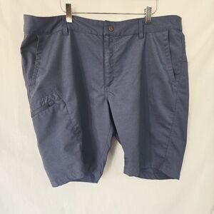 Hi-Tec Blue Flat Front Weekend Mens Shorts